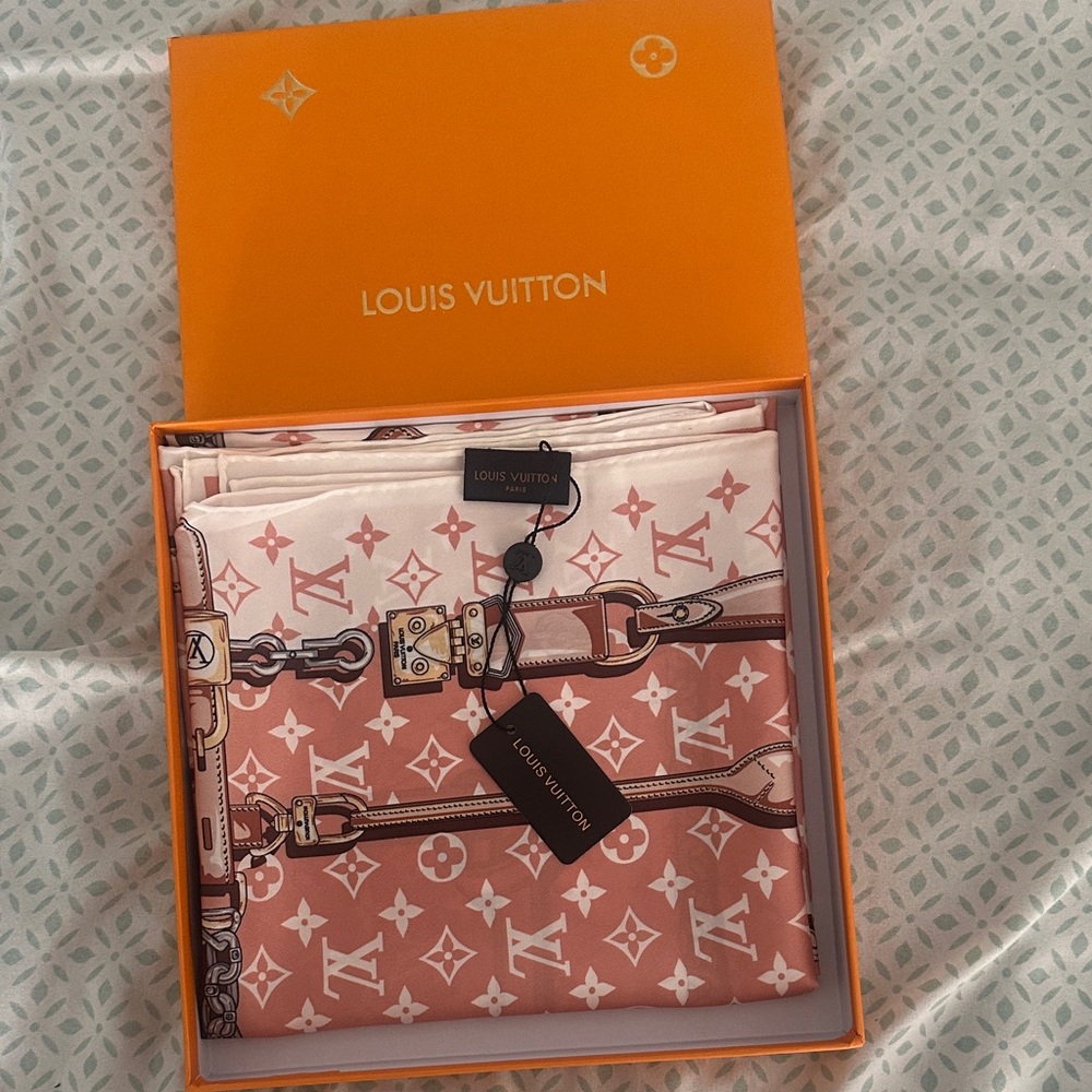 LV silk scarf